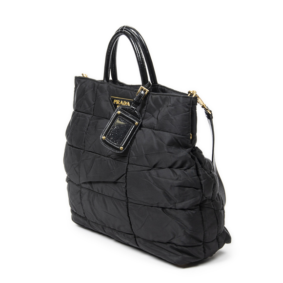 Prada Naplak-Trimmed Tessuto Bomber Tote - Picture 7 of 8